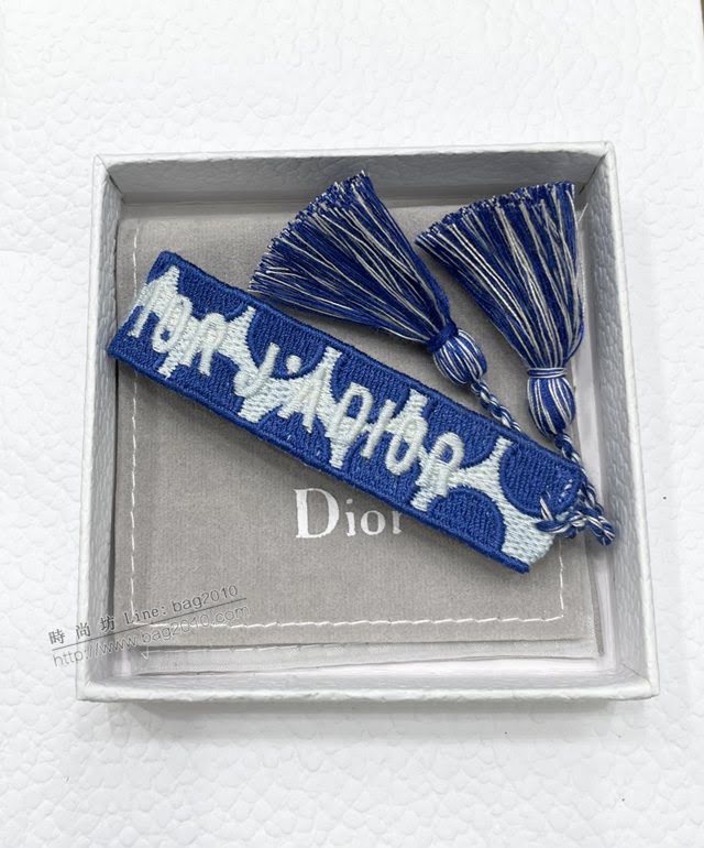 Dior飾品 迪奧經典熱銷款編織伸縮流蘇手繩 手環  zgd1360